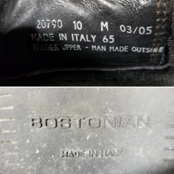 BOSTONIAN black lace up oxford dress shoes mens 10 - Picture 8 of 8